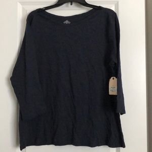NWT St John’s Bay 3/4 sleeve shirt